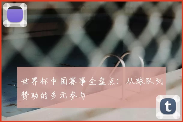 世界杯中国赛事全盘点：从球队到赞助的多元参与